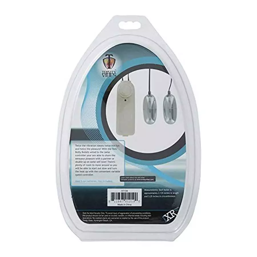 Trinity Vibes Twin Vibrating Bullet Massager