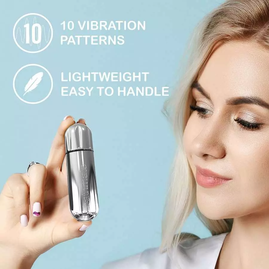 Wireless Personal Massager Bullet 10 Vibration Patterns Waterproof Handheld Therapeutic Electric Intimate Massager