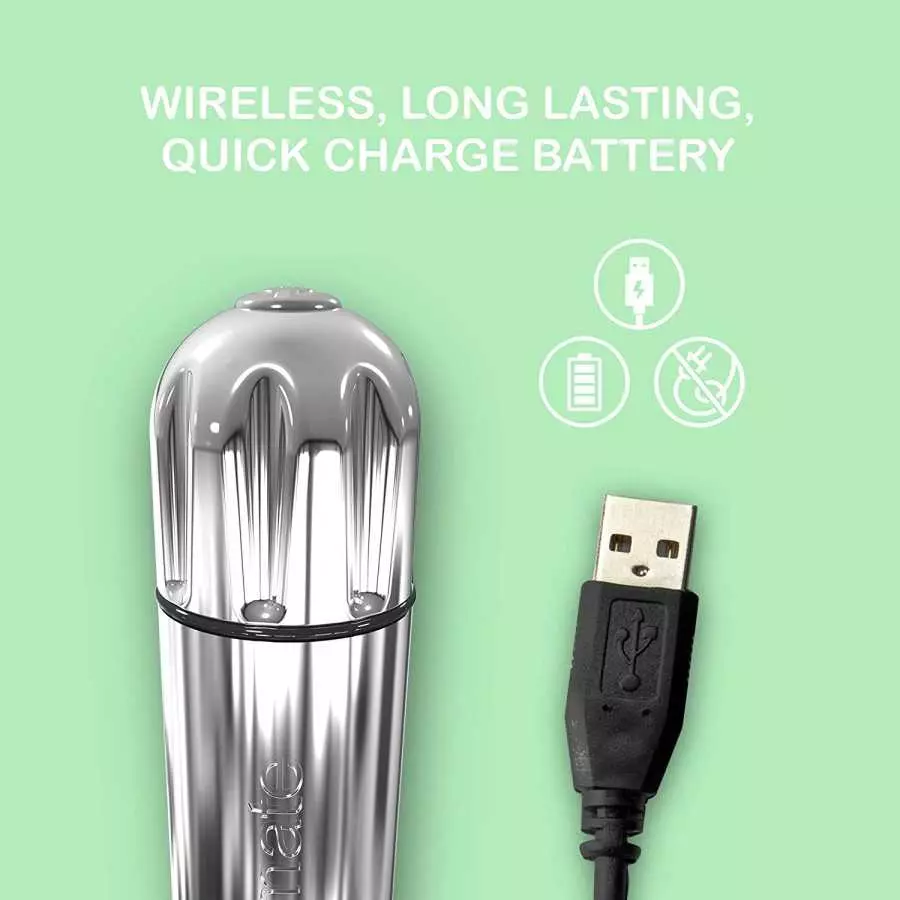 Wireless Personal Massager Bullet 10 Vibration Patterns Waterproof Handheld Therapeutic Electric Intimate Massager