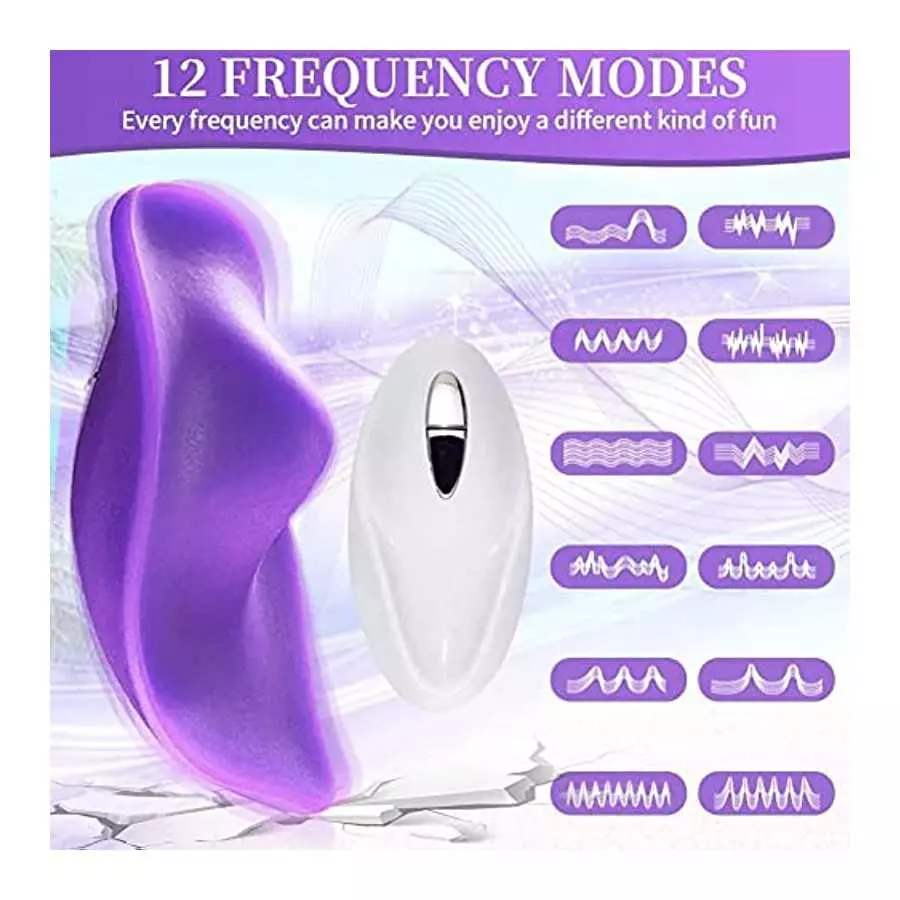 Invisible Vibrating Panty Vibrator with 10 Kinds Vibration Mode,Wireless Remote Control Massager for Women Love Egg Sex Toys,Pur