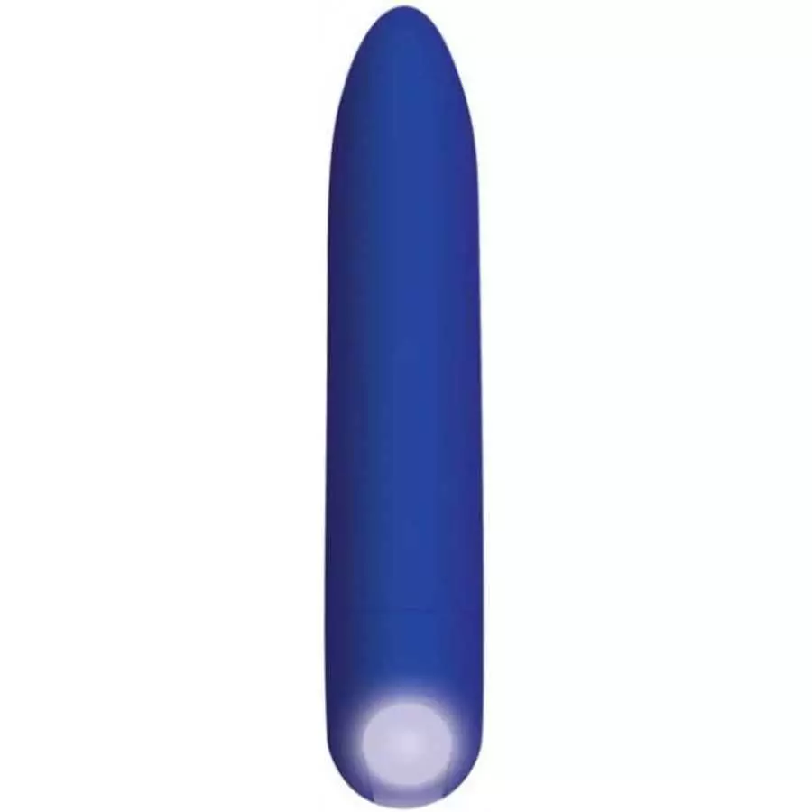 Zero Tolerance All Mighty Rechargeable Bullet 10 Speeds and Functions Waterproof (Blue)