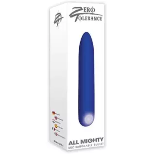 Zero Tolerance All Mighty Rechargeable Bullet 10 Speeds and Functions Waterproof (Blue) Zero Tolerance All Mighty Rechargeable Bullet 10 Speeds and Functions Waterproof (Blue)