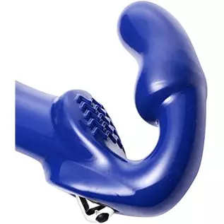 Lynx Blue Vibrating Strapless Strap On Lynx Blue Vibrating Strapless Strap On