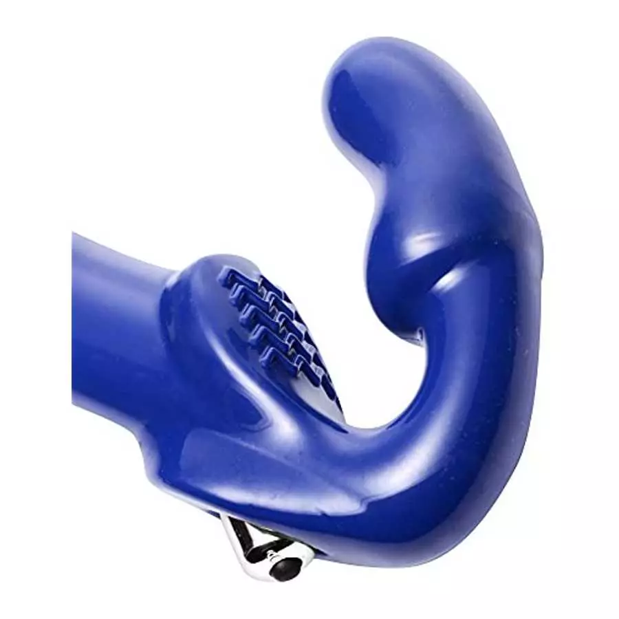 Lynx Blue Vibrating Strapless Strap On