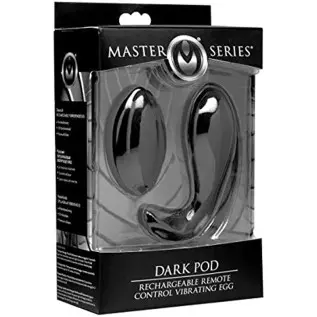 Master Series Dark Pod Rechargeable Remote Control Vibrating Egg
