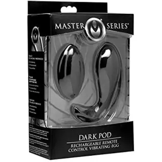 Master Series Dark Pod Rechargeable Remote Control Vibrating Egg
