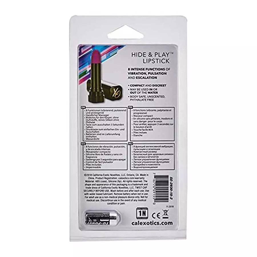 CalExotics Hide & Play™ Lipstick - Purple