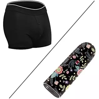 Strap on Shorts for Women Men (38-42 inch Waist), Rechargeable Mini Bullet Vibrator