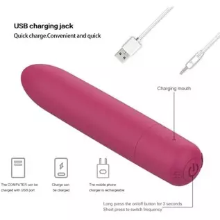 Pocket Travel Bullet Tool, Mini Size for Women Pleasure, Waterproof Soft Silicone Bullet Rod Toys Starter Set for Beginner (Blac