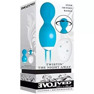 Evolved Love IS Back - Twistin' The Night Away - Remote Control Silicone Rechargeable 9 Functions Bullet Vibrator