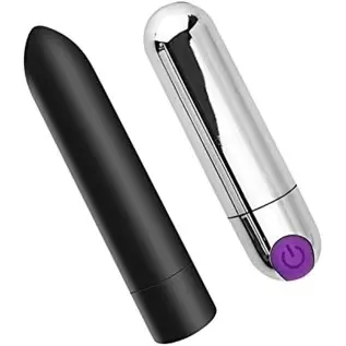Leseox Clitoris G-spot Bullet Vibrator, Mini Vibrating Massager for Precise Vaginal Clitoral Nipples Stimulation, Rechargeable a