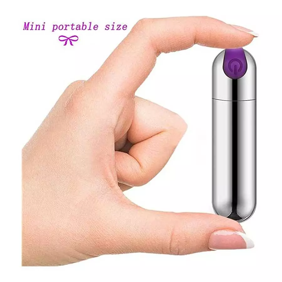Leseox Clitoris G-spot Bullet Vibrator, Mini Vibrating Massager for Precise Vaginal Clitoral Nipples Stimulation, Rechargeable a