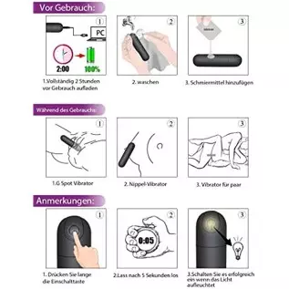 Mini Wand Massager Vibrating Bullet Massager, G-Spot Bullet Vibrator Nipple Clitoral Stimulator, 10 Modes Rechargeable Vibrating