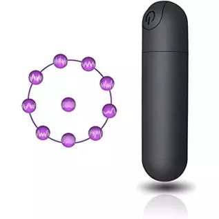 Mini Wand Massager Vibrating Bullet Massager, G-Spot Bullet Vibrator Nipple Clitoral Stimulator, 10 Modes Rechargeable Vibrating