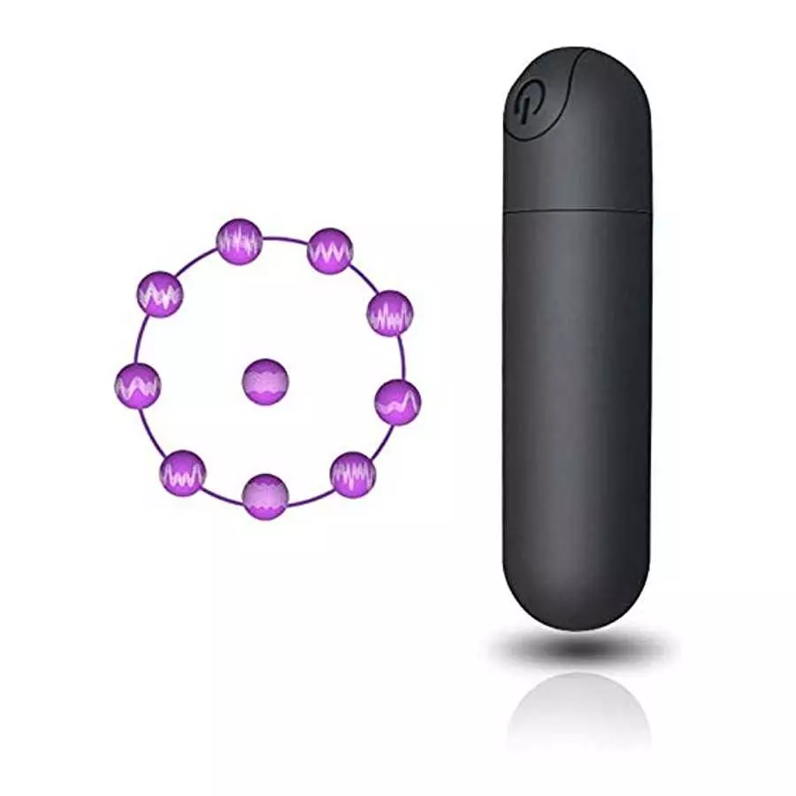 Mini Wand Massager Vibrating Bullet Massager, G-Spot Bullet Vibrator Nipple Clitoral Stimulator, 10 Modes Rechargeable Vibrating