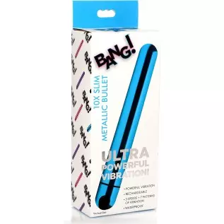 BG 10X Slim Metallic Bullet - Blue BG 10X Slim Metallic Bullet - Blue