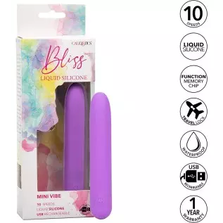 CalExotics Bliss Liquid Silicone Mini G Vibe Bullet Vibrator - SE-0569-10-3