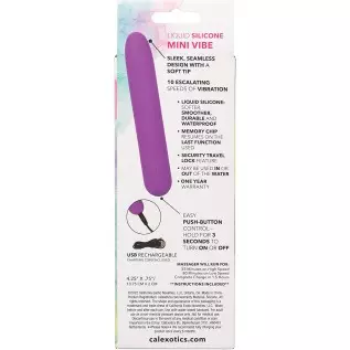 CalExotics Bliss Liquid Silicone Mini G Vibe Bullet Vibrator - SE-0569-10-3