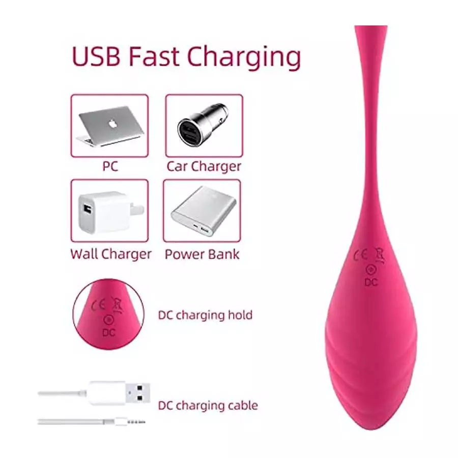 Wearable Bullet Vibrator G-Spot Massager Dildo Remote Control Sex Toys for Women