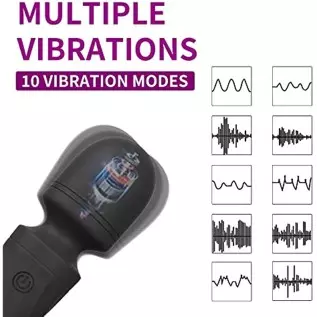GEERFAY Mini Wand Massager, Vibrator Adult Sensory Toys Women,Cordless, Whisper Quiet, Waterproof,10 Vibration Modes Vaginal G-s GEERFAY Mini Wand Massager, Vibrator Adult Sensory Toys Women,Cordless, Whisper Quiet, Waterproof,10 Vibration Modes Vaginal G-s