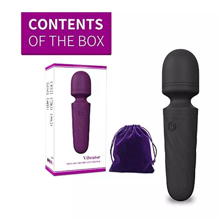 GEERFAY Mini Wand Massager, Vibrator Adult Sensory Toys Women,Cordless, Whisper Quiet, Waterproof,10 Vibration Modes Vaginal G-s