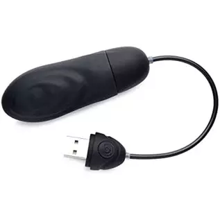 7X Pulsing Rechargeable Silicone Vibrator - Black
