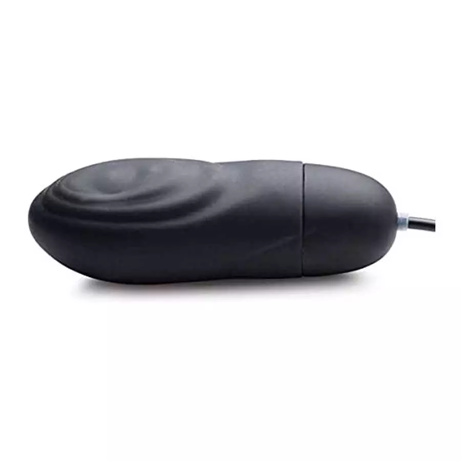 7X Pulsing Rechargeable Silicone Vibrator - Black