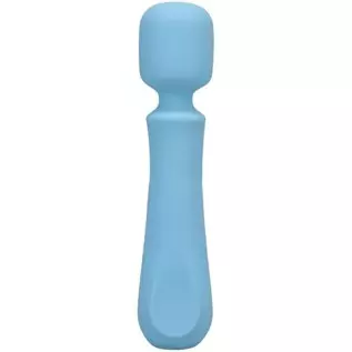 Doc Johnson Ritual - Euphoria - 10 Function Wand Vibrator - Silicone and Rechargeable - Discreet, Blue