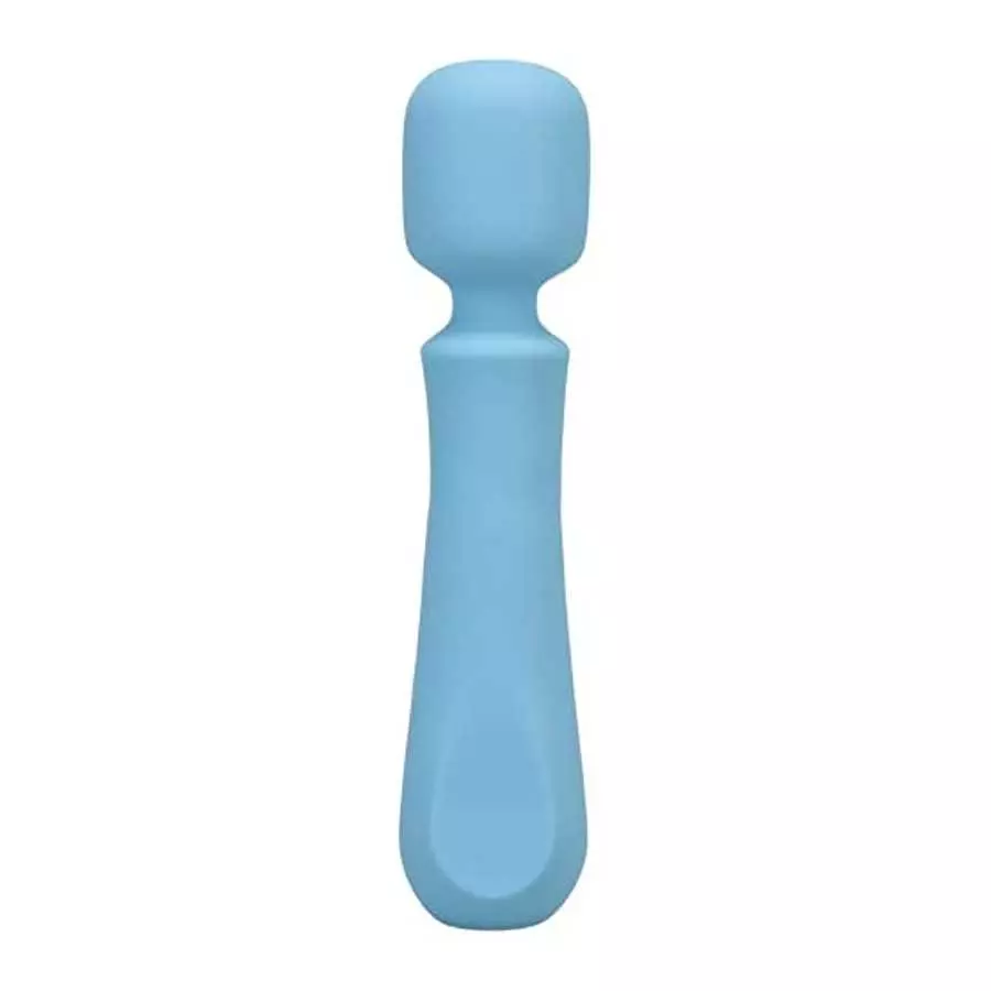 Doc Johnson Ritual - Euphoria - 10 Function Wand Vibrator - Silicone and Rechargeable - Discreet, Blue Doc Johnson Ritual - Euphoria - 10 Function Wand Vibrator - Silicone and Rechargeable - Discreet, Blue