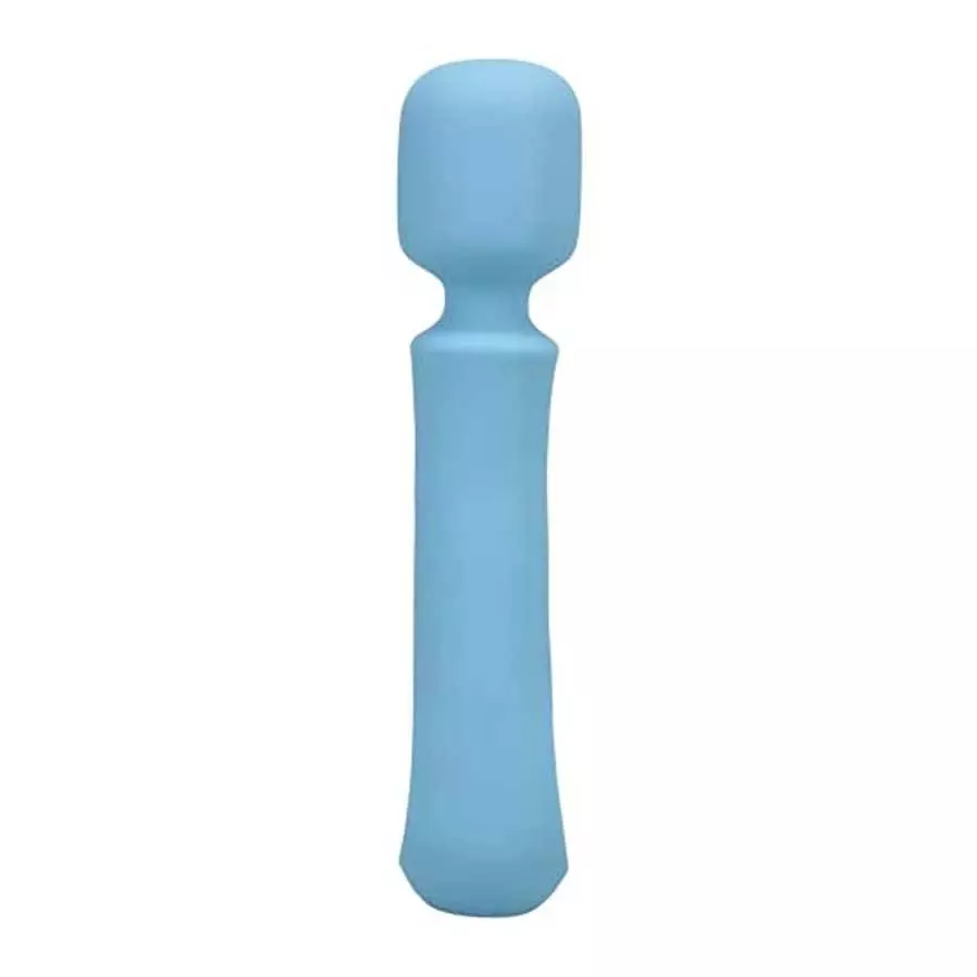 Doc Johnson Ritual - Euphoria - 10 Function Wand Vibrator - Silicone and Rechargeable - Discreet, Blue