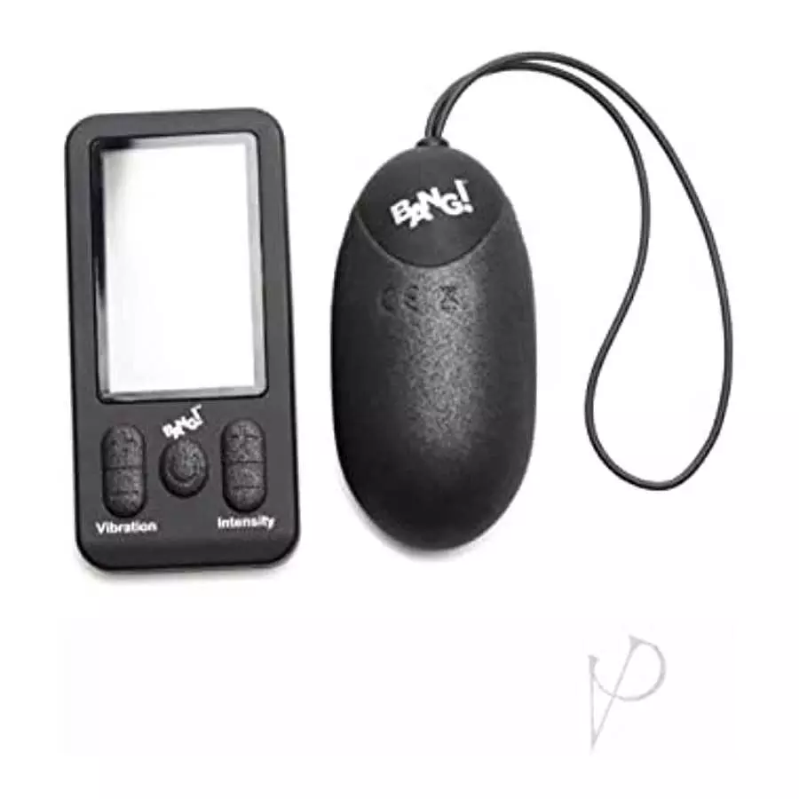 Bang! Platinum Series 25X XL Egg Silicone Bullet Vibrator Toy with LCD Remote Control for Men Women & Couples, Personal Adult Se