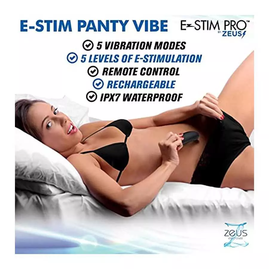 ZEUS ELECTROSEX E-Stim Panty Vibe w/Remote Control for Women and Couples.