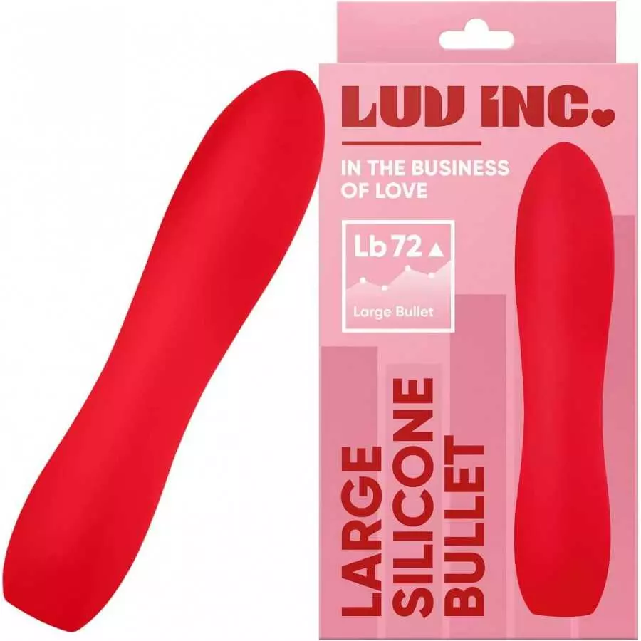 Luv Inc Large Silicone Bullet Vibrator Mini Vibe for Women Waterproof Clitoral Stimulator Bullet Vibrant Massager with 10 Modes 