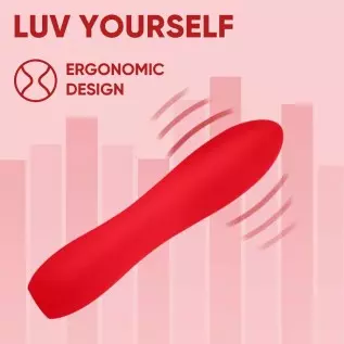 Luv Inc Large Silicone Bullet Vibrator Mini Vibe for Women Waterproof Clitoral Stimulator Bullet Vibrant Massager with 10 Modes 