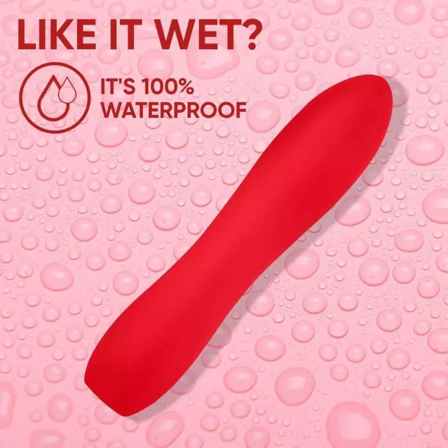 Luv Inc Large Silicone Bullet Vibrator Mini Vibe for Women Waterproof Clitoral Stimulator Bullet Vibrant Massager with 10 Modes 