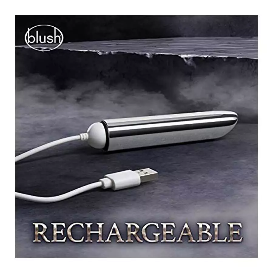 Blush The Realm - Rumble Tech Powered Deep Rumbly Vibrating Rechargeable Bullet Vibrator - 10 Thoughtfully Designed Vibration Mo