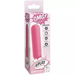 Pipedream Products OMG! Bullets Play Rechargeable Vibrating Bullet, Pink Pipedream Products OMG! Bullets Play Rechargeable Vibrating Bullet, Pink