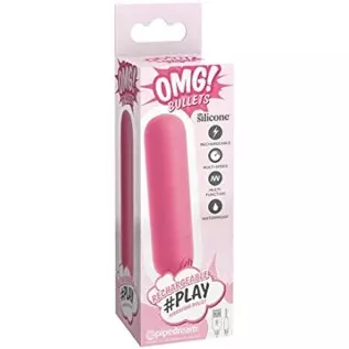 Pipedream Products OMG! Bullets Play Rechargeable Vibrating Bullet, Pink Pipedream Products OMG! Bullets Play Rechargeable Vibrating Bullet, Pink