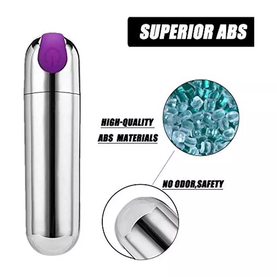 PPW Small Massager for Clitoris,Waterproof, Powerful,USB, G-spot Stimulator Mini Massager Sex Silver