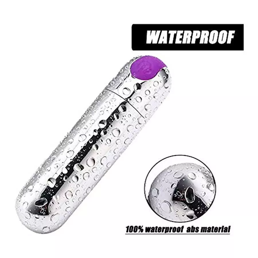 PPW Small Massager for Clitoris,Waterproof, Powerful,USB, G-spot Stimulator Mini Massager Sex Silver