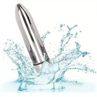 CalExotics High Intensity Mini Bullet Vibrator - Waterproof Sex Toys for Couples - Adult Vibe Massager - Silver CalExotics High Intensity Mini Bullet Vibrator - Waterproof Sex Toys for Couples - Adult Vibe Massager - Silver