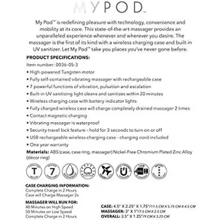 CalExotics SE-0036-07-3 My Pod - Black CalExotics SE-0036-07-3 My Pod - Black