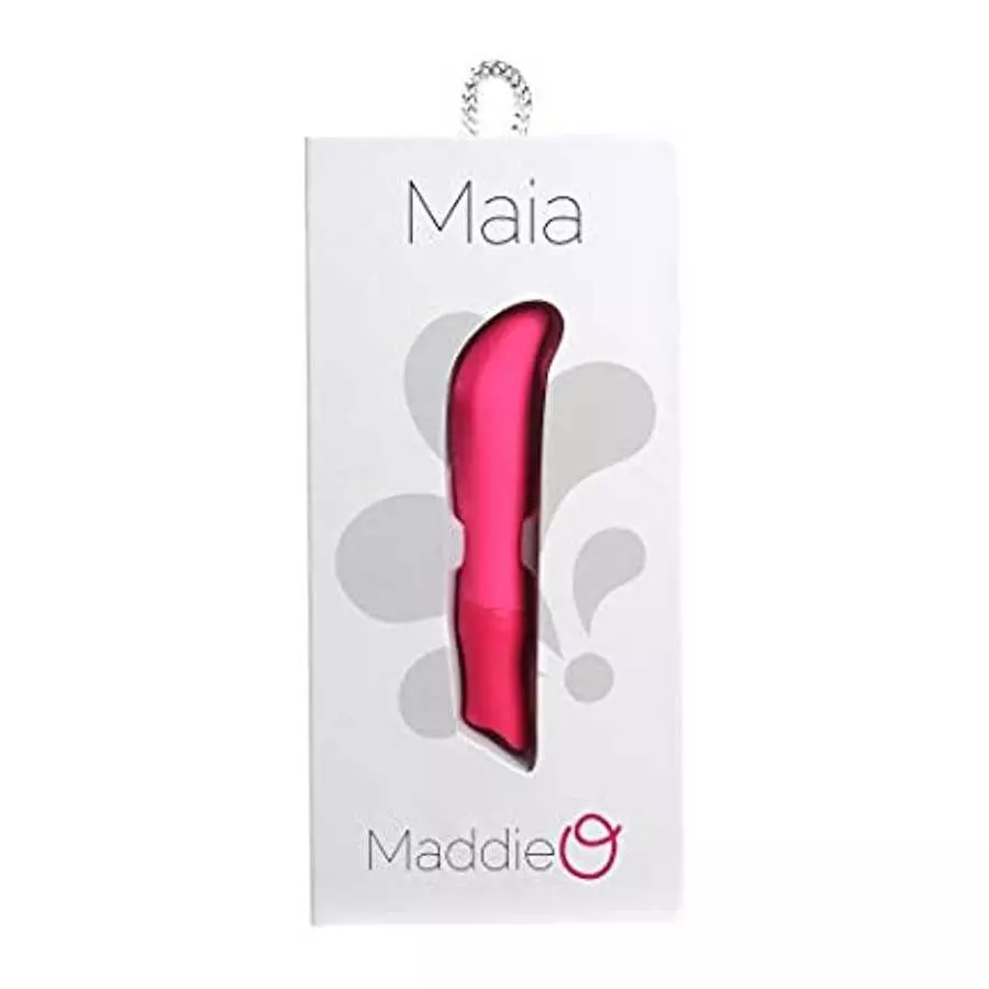 Maia Maddie Rechargeable Silicone Bullet Vibrator, Neon Pink