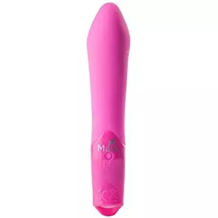 Maia Maddie Rechargeable Silicone Bullet Vibrator, Neon Pink