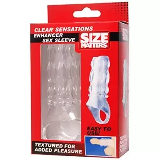 Size Matters Clear Sensations Enhancer Sex Sleeve (ae288-clear)
