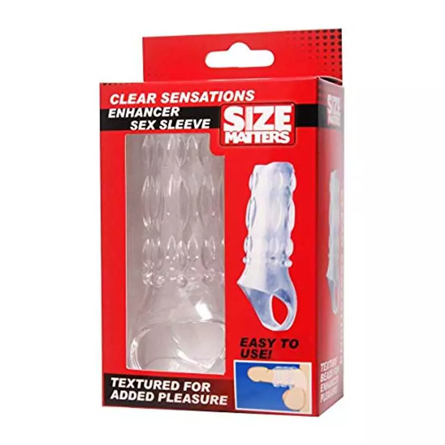 Size Matters Clear Sensations Enhancer Sex Sleeve (ae288-clear)
