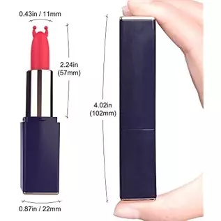 Bullet Vibrator Lipstick Shape with 9 Vibration Modes Sex Toys for Womens or Couples Clitorals Stimulator Licking Toy for,Mini N