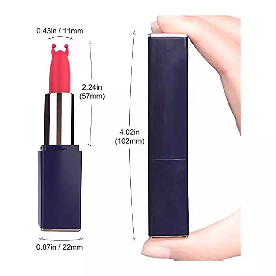 Bullet Vibrator Lipstick Shape with 9 Vibration Modes Sex Toys for Womens or Couples Clitorals Stimulator Licking Toy for,Mini N