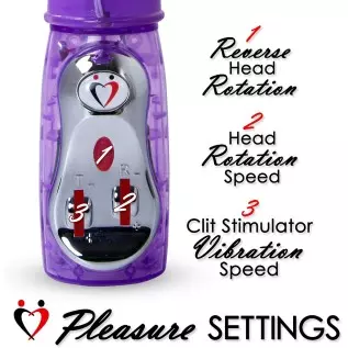 LeLuv Rabbit Vibrator Automatic Thrust Bundle Blue with Mini Bullet LeLuv Rabbit Vibrator Automatic Thrust Bundle Blue with Mini Bullet