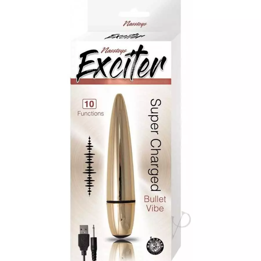 Nasstoys - Exciter Super Charged - Rechargeable Bullet Vibe (Silver) Nasstoys - Exciter Super Charged - Rechargeable Bullet Vibe (Silver)